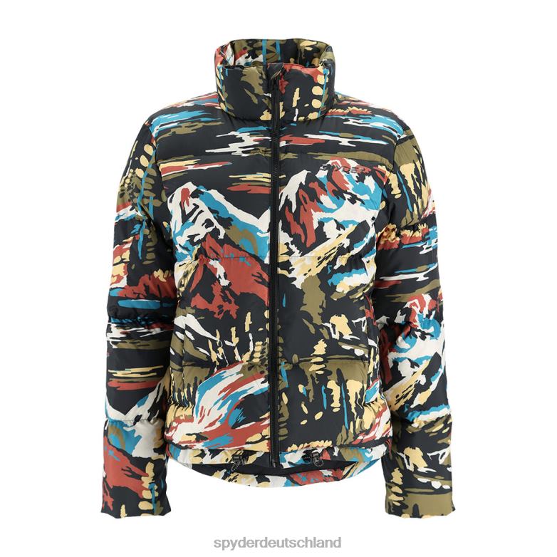 Frauen Spyder Windom-Jacke Schwarzes Malen nach Zahlen Bekleidung TR0Z6332