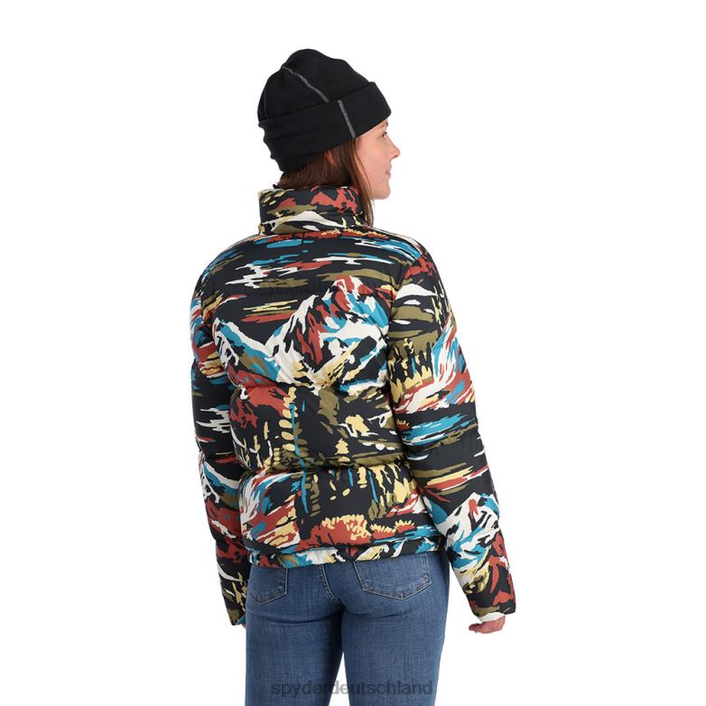 Frauen Spyder Windom-Jacke Schwarzes Malen nach Zahlen Bekleidung TR0Z6332