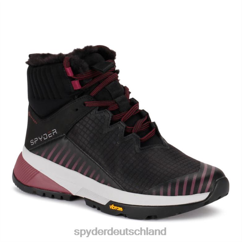 Frauen Spyder Gipfel Schwarz mit schwarzem Fell Schuhe TR0Z6441