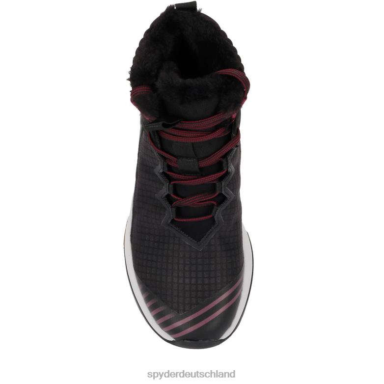 Frauen Spyder Gipfel Schwarz mit schwarzem Fell Schuhe TR0Z6441