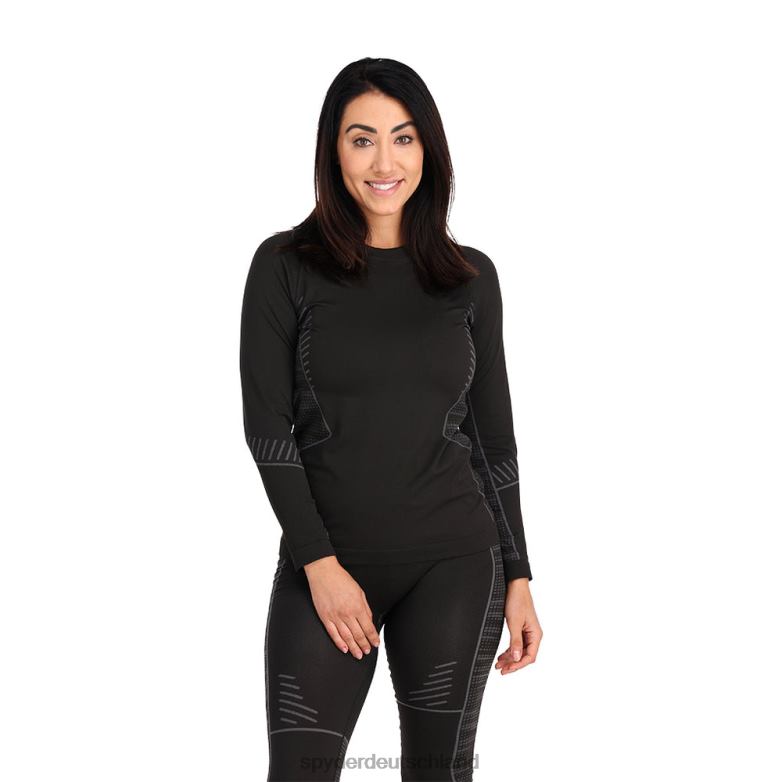 Frauen Spyder Schwung oben Schwarz Bekleidung TR0Z6390