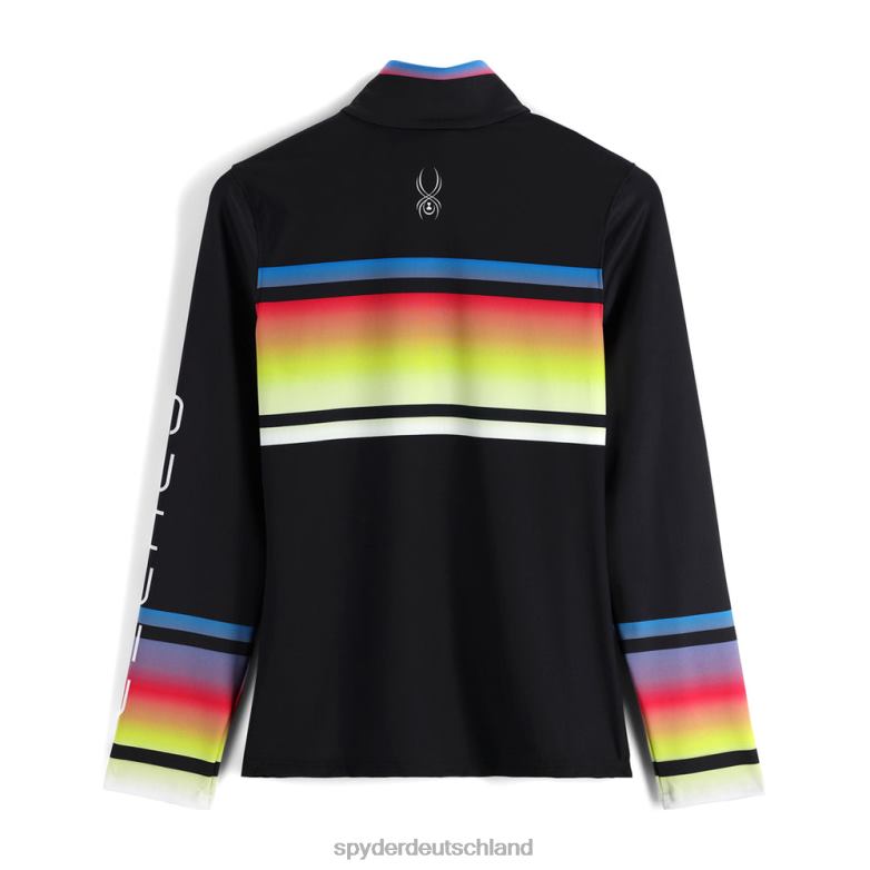 Frauen Spyder Ombre-Halbreißverschluss Schwarz Bekleidung TR0Z6399