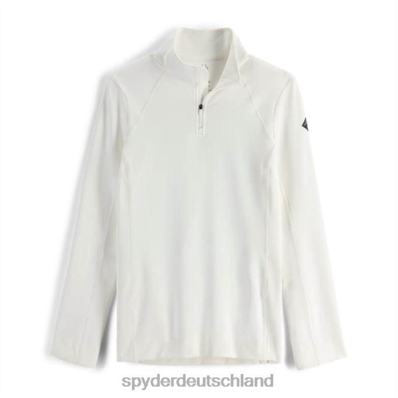 Frauen Spyder Savona halber Reißverschluss Weiß Bekleidung TR0Z6391