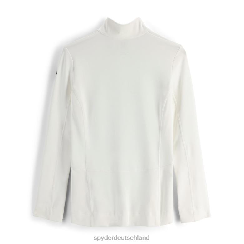 Frauen Spyder Savona halber Reißverschluss Weiß Bekleidung TR0Z6391