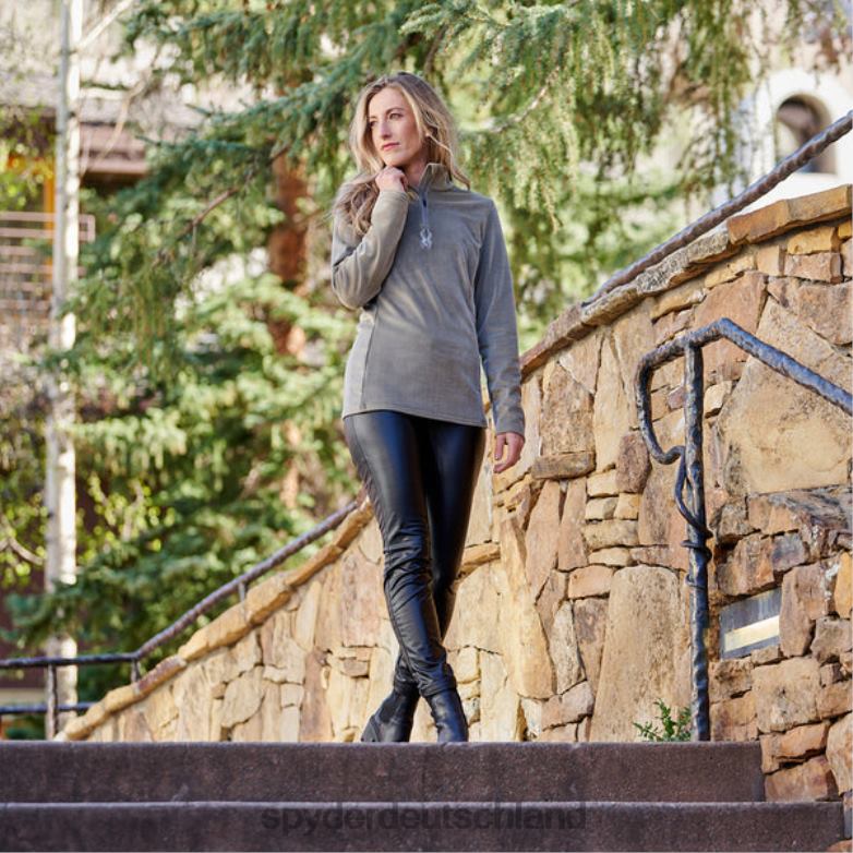 Frauen Spyder Schimmernder Bug mit halbem Reißverschluss Kaschmir Bekleidung TR0Z6403