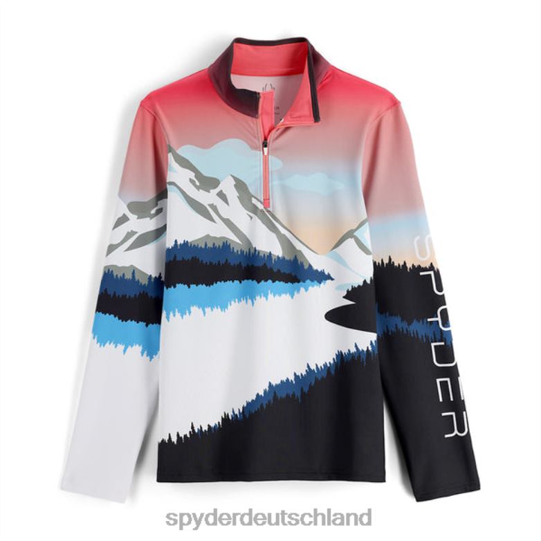 Frauen Spyder Sundowner-Halbreißverschluss tropisch Bekleidung TR0Z6397