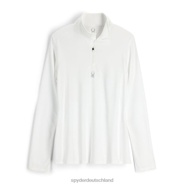 Frauen Spyder verlockender halber Reißverschluss Weiß Bekleidung TR0Z6395