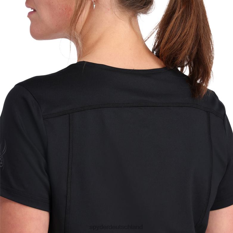 Frauen Spyder Arc-Graphen-Tech-Shirt Schwarz Bekleidung TR0Z6385