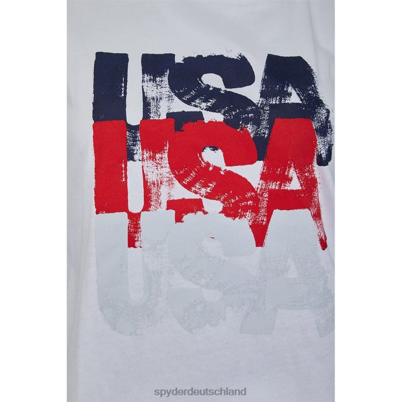 Frauen Spyder Haze USA T-Shirt Weiß Bekleidung TR0Z6377