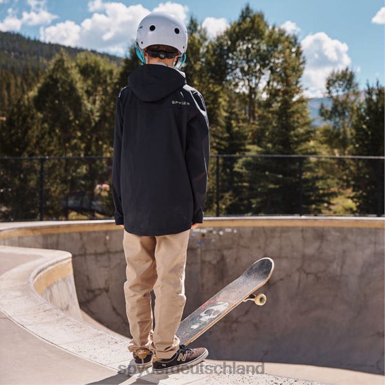 Jungen Spyder Nebel Schwarz Bekleidung TR0Z6577