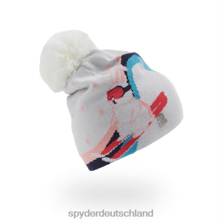 Mädchen Spyder Skihasenbommel Weiß Zubehör TR0Z6670