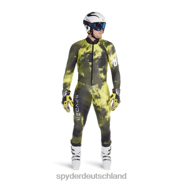 Männer Spyder Leistung schwarze Zitrone Bekleidung TR0Z6122