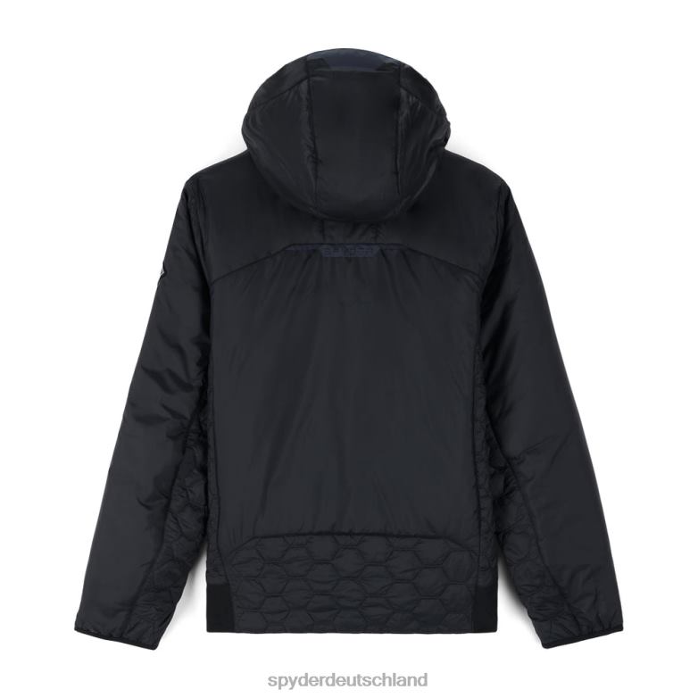 Männer Spyder Anführer Graphen mit Kapuze Schwarz Bekleidung TR0Z623