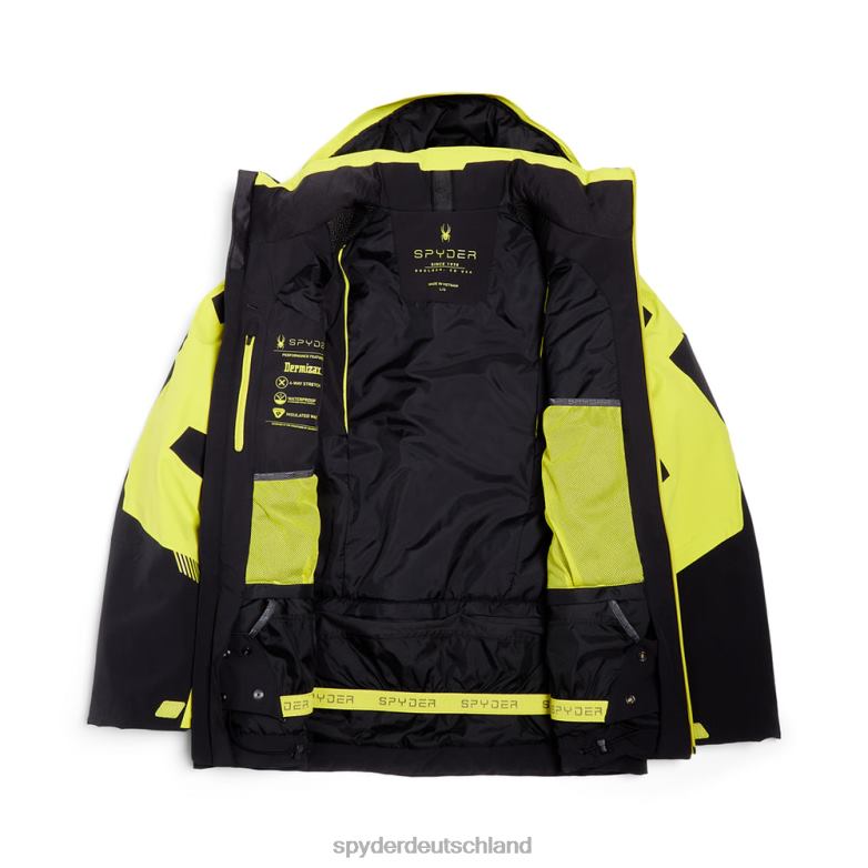 Männer Spyder Führer schwarze Zitrone Bekleidung TR0Z622