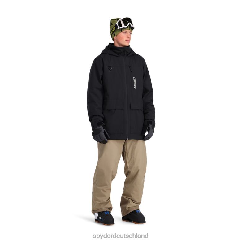 Männer Spyder Feld Schwarz Bekleidung TR0Z657