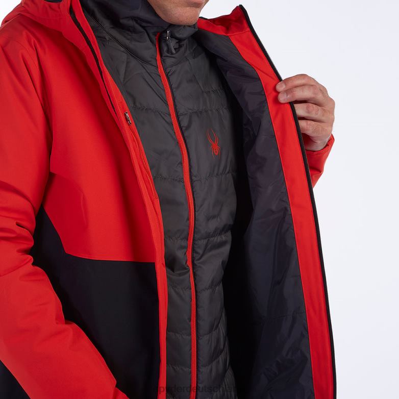 Männer Spyder Grandioses 3 in 1 schwarzer Vulkan Bekleidung TR0Z668