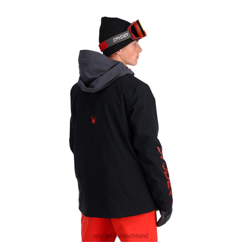 Männer Spyder Hymne schwarzer Vulkan Bekleidung TR0Z646