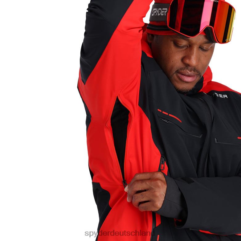 Männer Spyder Monterosa schwarzer Vulkan Bekleidung TR0Z637