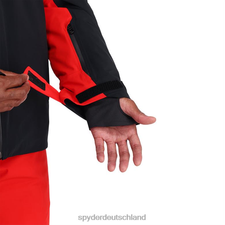 Männer Spyder Monterosa schwarzer Vulkan Bekleidung TR0Z637