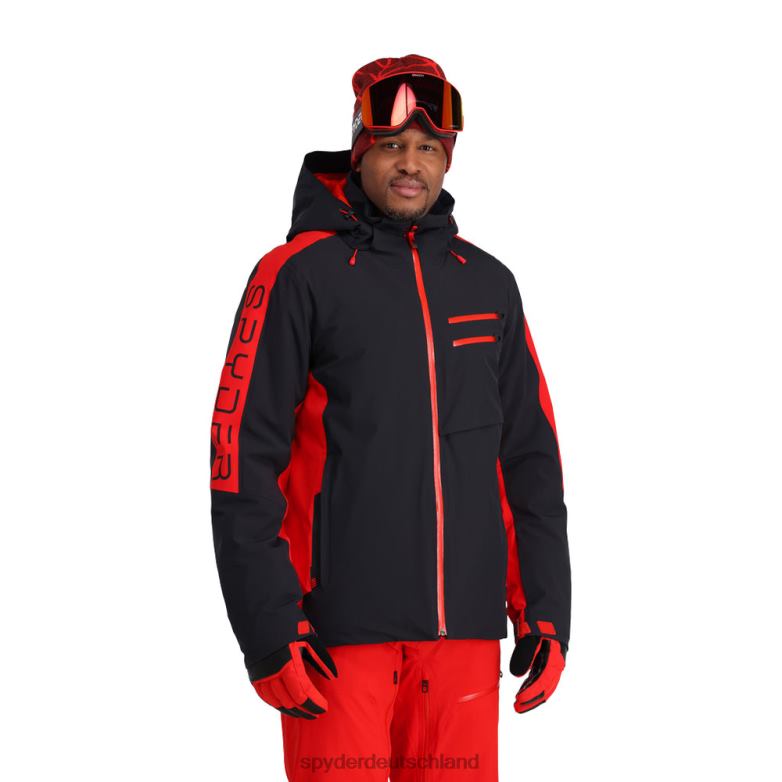 Männer Spyder Orbiter schwarzer Vulkan Bekleidung TR0Z616