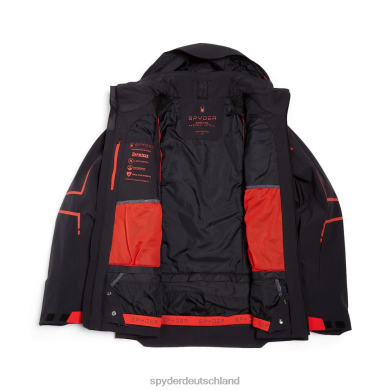 Männer Spyder Titan Schwarz Bekleidung TR0Z665