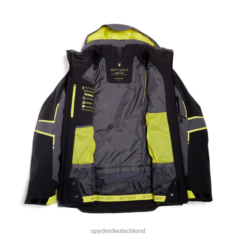 Männer Spyder Titan schwarze Zitrone Bekleidung TR0Z639