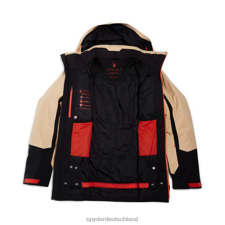 Männer Spyder achtundsiebzig schwarzes Tannin Bekleidung TR0Z648