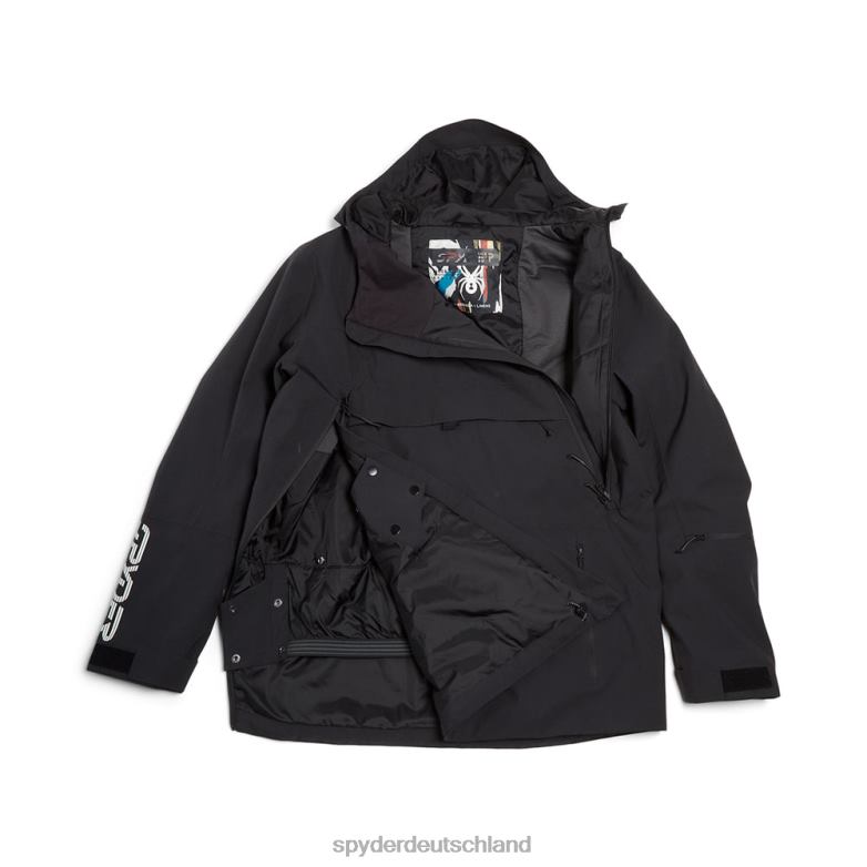 Männer Spyder alles raus Schwarz Bekleidung TR0Z658
