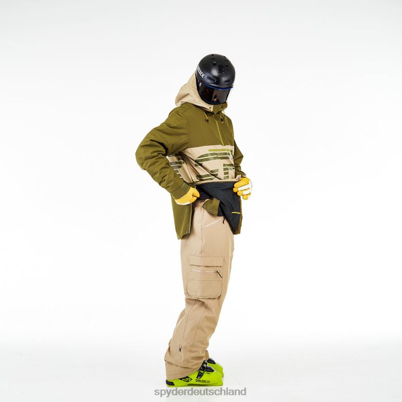 Männer Spyder alles raus dunkles Oliv Bekleidung TR0Z662