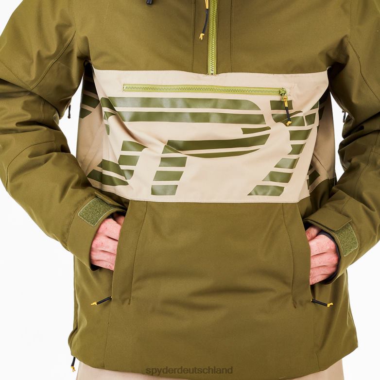 Männer Spyder alles raus dunkles Oliv Bekleidung TR0Z662