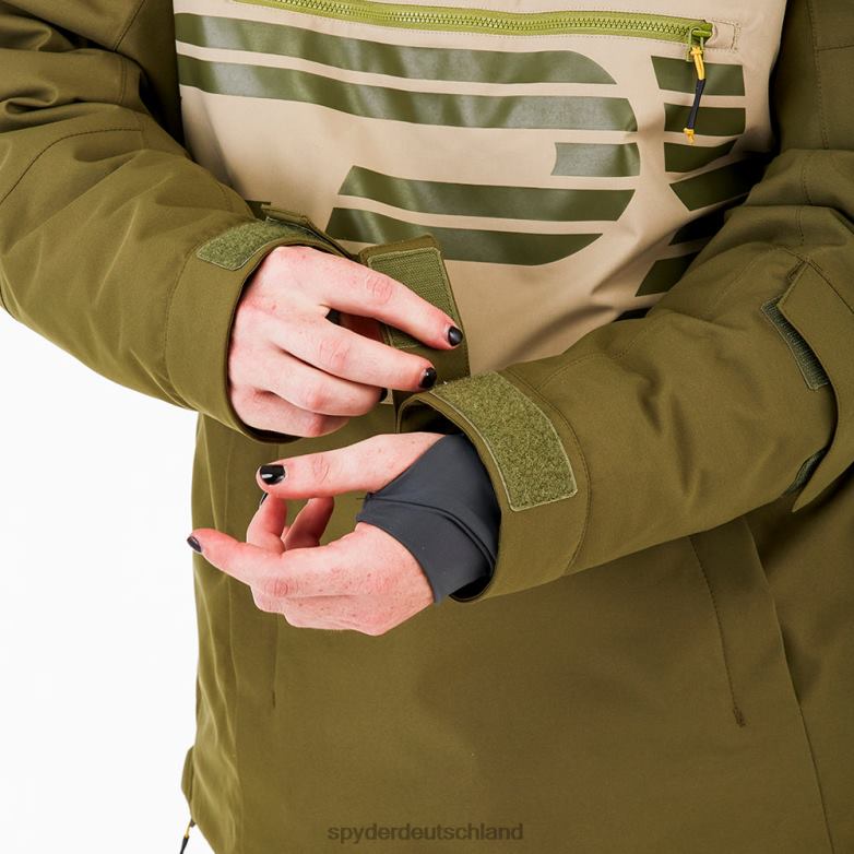 Männer Spyder alles raus dunkles Oliv Bekleidung TR0Z662