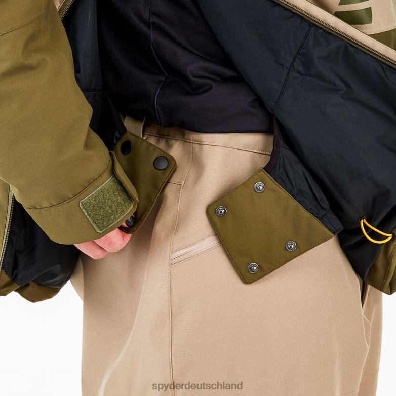 Männer Spyder alles raus dunkles Oliv Bekleidung TR0Z662