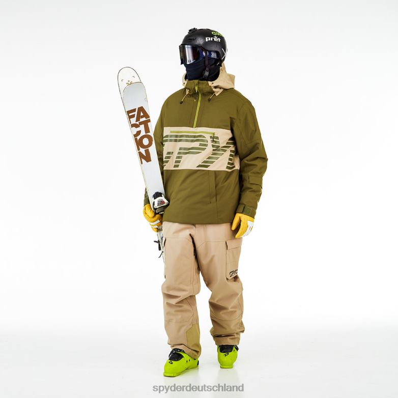 Männer Spyder alles raus dunkles Oliv Bekleidung TR0Z662