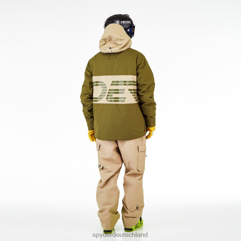 Männer Spyder alles raus dunkles Oliv Bekleidung TR0Z662