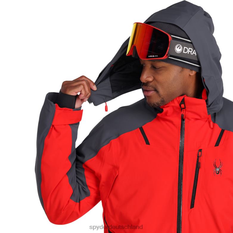 Männer Spyder vanqysh Vulkan Ebenholz Bekleidung TR0Z630