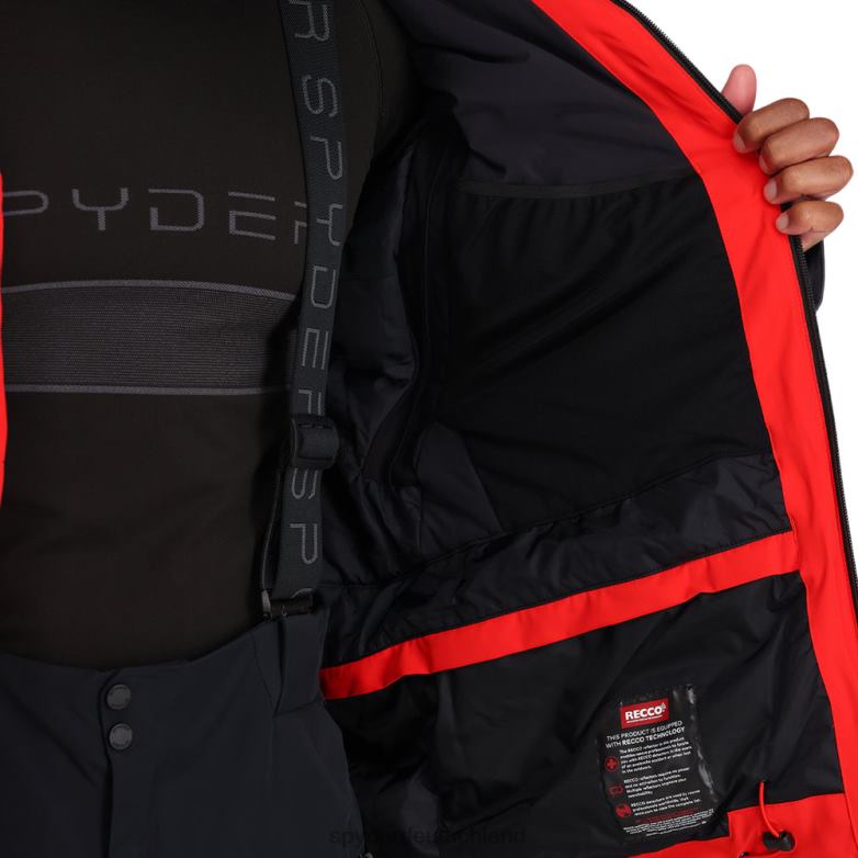 Männer Spyder vanqysh Vulkan Ebenholz Bekleidung TR0Z630