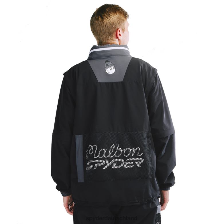 Männer Spyder X Malbon Schwarz Bekleidung TR0Z614