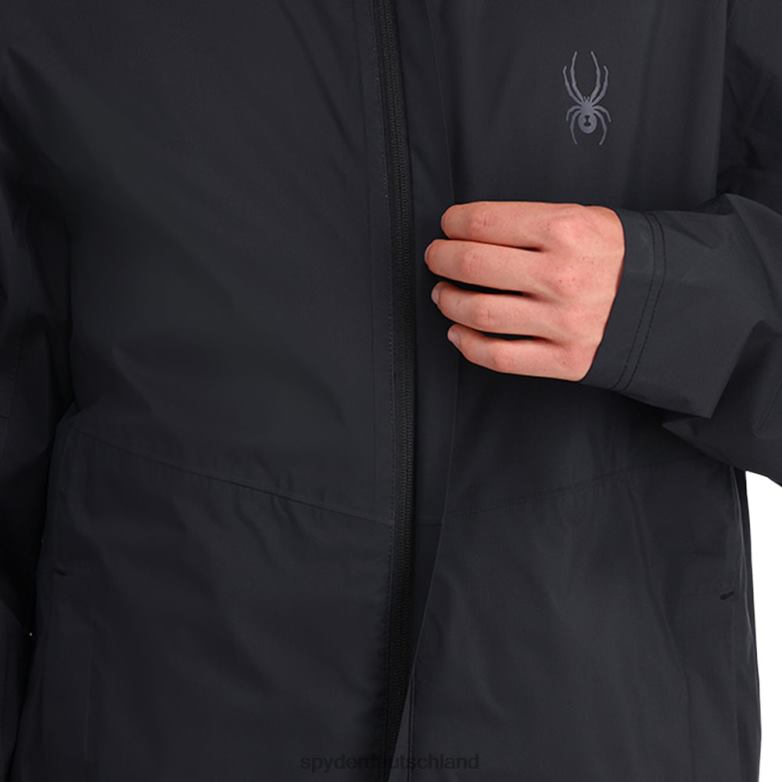 Männer Spyder Nebel Schwarz Bekleidung TR0Z62