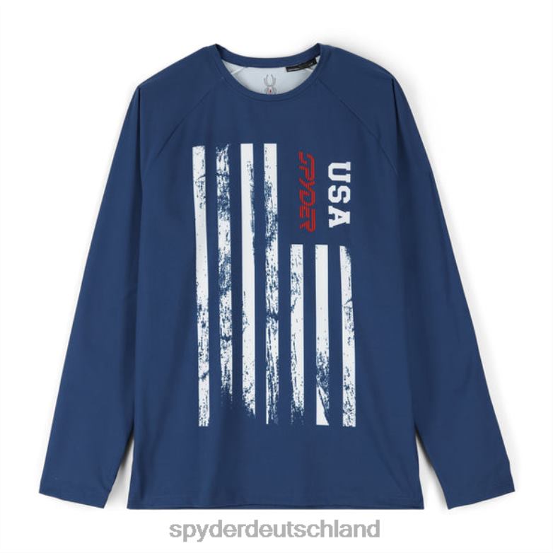 Männer Spyder Pump Langarm-Rundhalsausschnitt USA Abgrund Bekleidung TR0Z6152