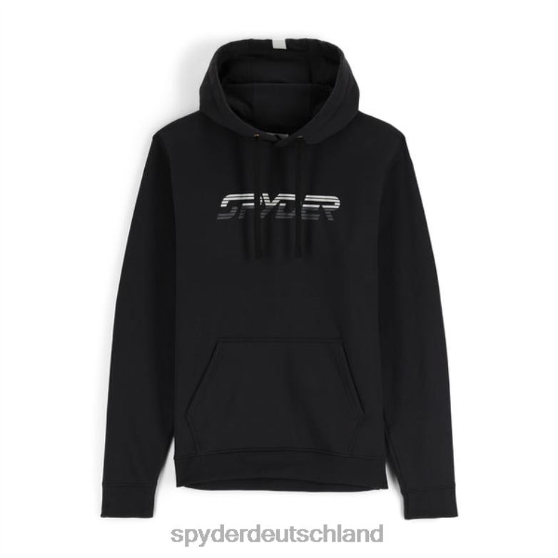 Männer Spyder Pullover mit Retro-Logo Schwarz Bekleidung TR0Z6217