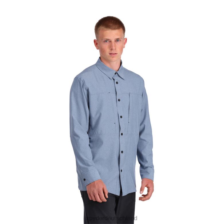 Männer Spyder Canyon-Langarmshirt Horizont Bekleidung TR0Z6137
