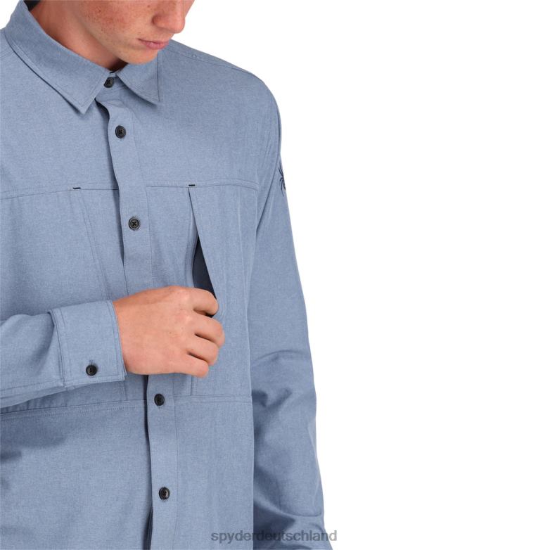 Männer Spyder Canyon-Langarmshirt Horizont Bekleidung TR0Z6137
