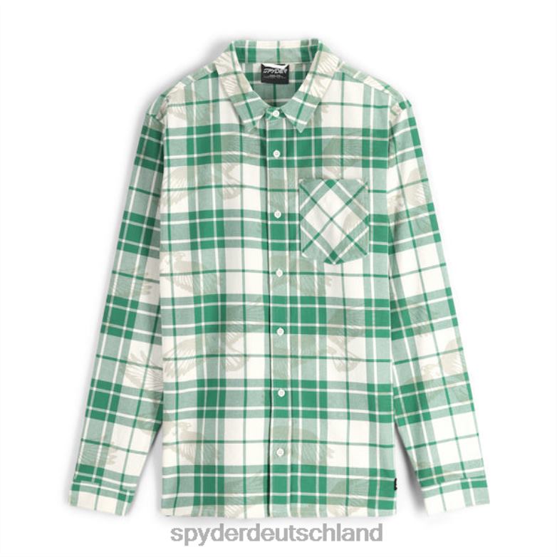 Männer Spyder Creston Flanell sattes Grün Bekleidung TR0Z6144