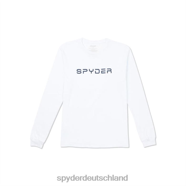 Männer Spyder Slalom Langarm Weiß Bekleidung TR0Z6134