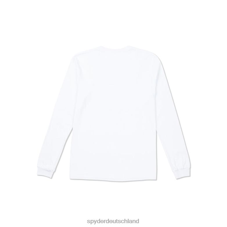 Männer Spyder Slalom Langarm Weiß Bekleidung TR0Z6134