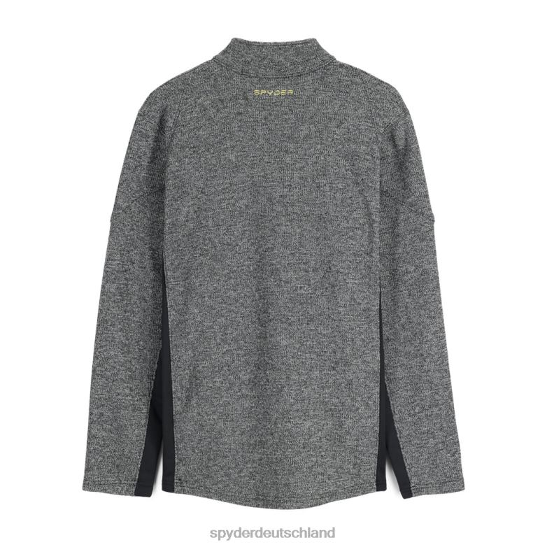 Männer Spyder Bandit mit halbem Reißverschluss schwarze Zitrone Bekleidung TR0Z6172