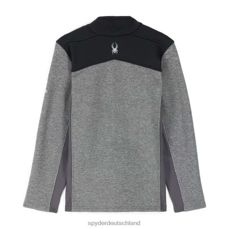 Männer Spyder Zugabe voller Reißverschluss schwarzes Ebenholz Bekleidung TR0Z6191