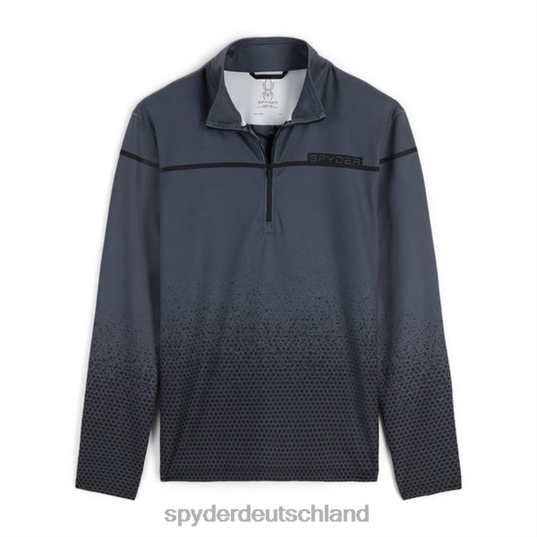 Männer Spyder Geist des 78er-Halbreißverschlusses verblasstes Geo-Ebenholz Bekleidung TR0Z6149