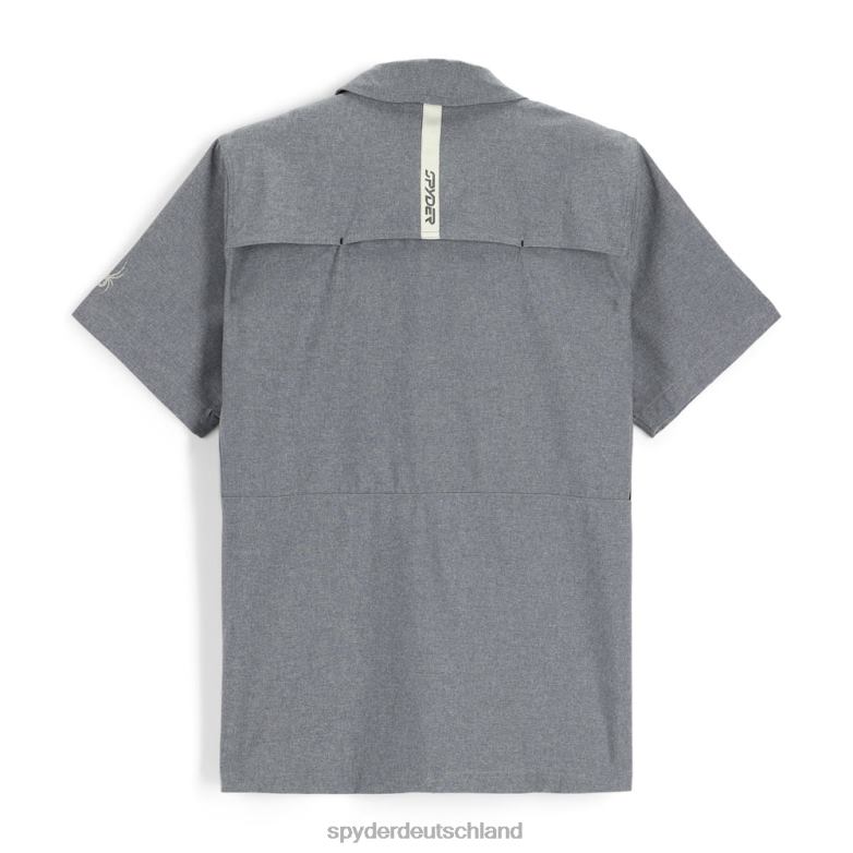 Männer Spyder Canyon-Kurzarmshirt Schwarz Bekleidung TR0Z6141