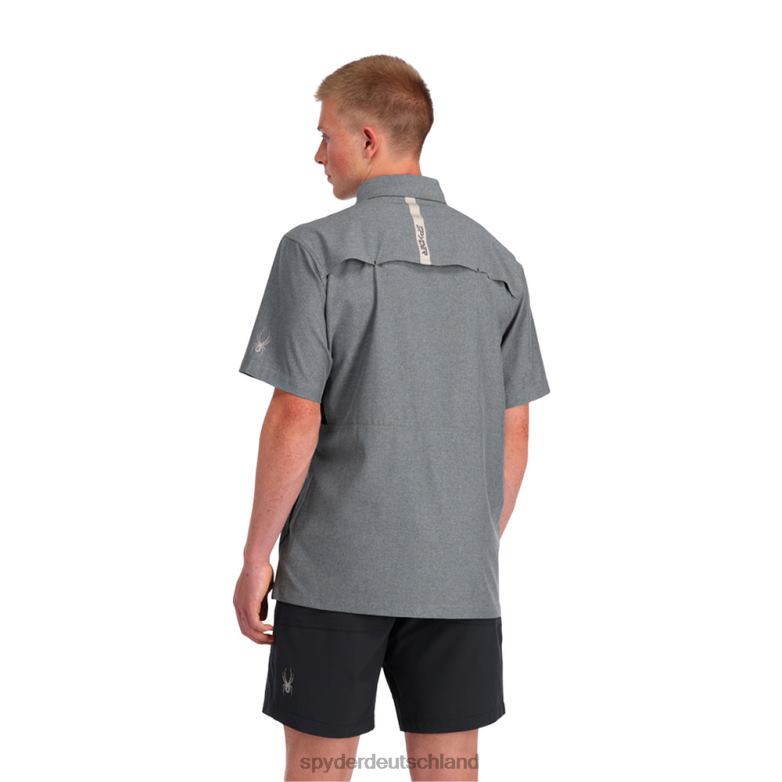 Männer Spyder Canyon-Kurzarmshirt Schwarz Bekleidung TR0Z6141